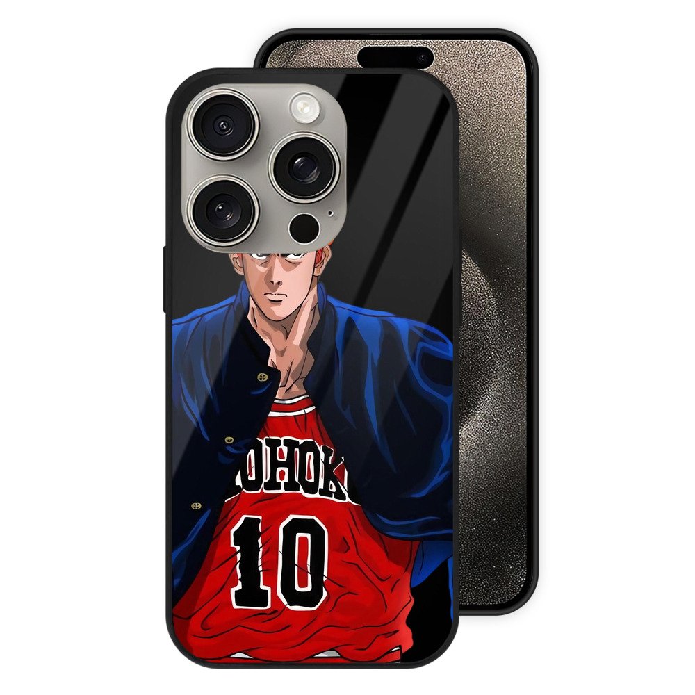 （画像用） SLAM DUNK／スラムダンク 【iPhone15Pro対応】スマホケース 耐衝撃＆黄変防止 背面ガラス