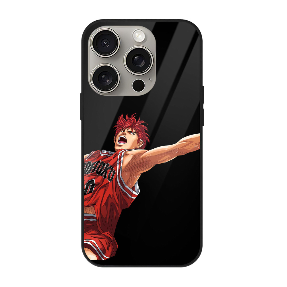 （画像用） SLAM DUNK／スラムダンク 【iPhone15Pro対応】スマホケース 耐衝撃＆黄変防止 背面ガラス