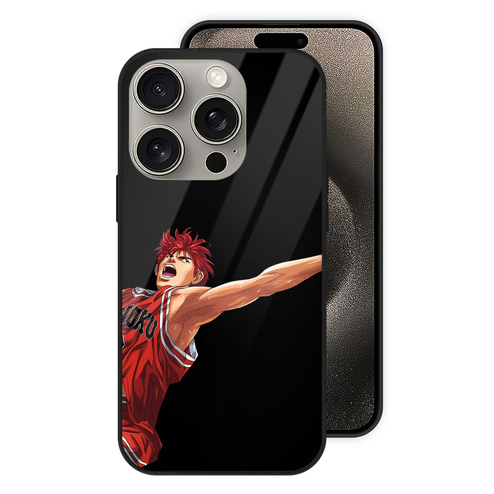 （画像用） SLAM DUNK／スラムダンク 【iPhone15Pro対応】スマホケース 耐衝撃＆黄変防止 背面ガラス