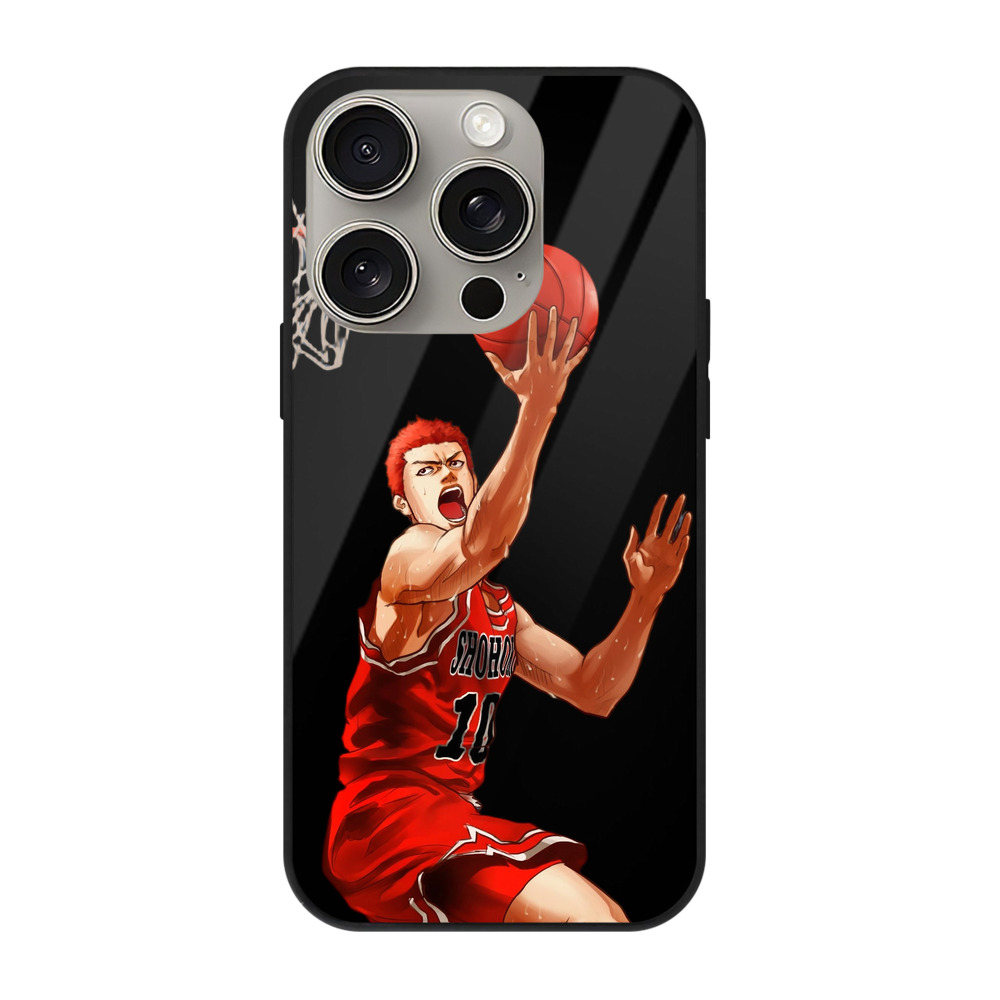 （画像用） SLAM DUNK／スラムダンク 【iPhone15Pro対応】スマホケース 耐衝撃＆黄変防止 背面ガラス