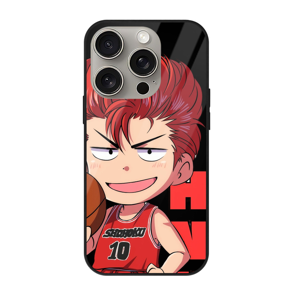 （画像用） SLAM DUNK／スラムダンク 【iPhone15Pro対応】スマホケース 耐衝撃＆黄変防止 背面ガラス