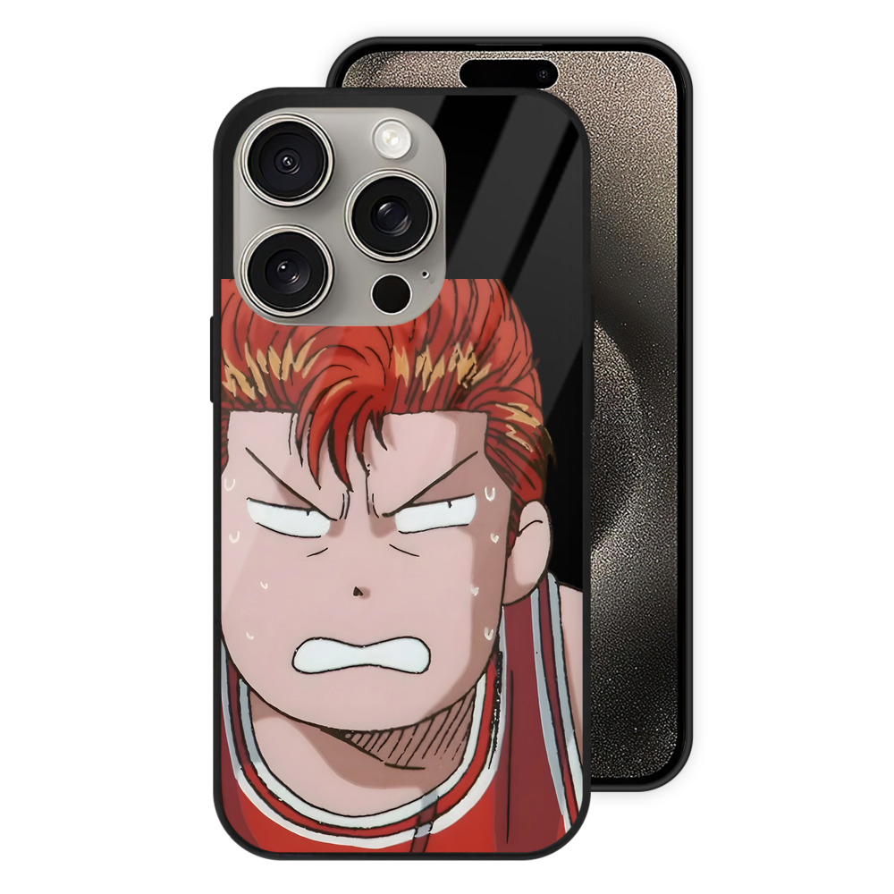 （画像用） SLAM DUNK／スラムダンク 【iPhone15Pro対応】スマホケース 耐衝撃＆黄変防止 背面ガラス