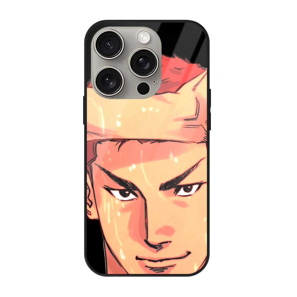 （画像用） SLAM DUNK／スラムダンク 【iPhone15Pro対応】スマホケース 耐衝撃＆黄変防止 背面ガラス