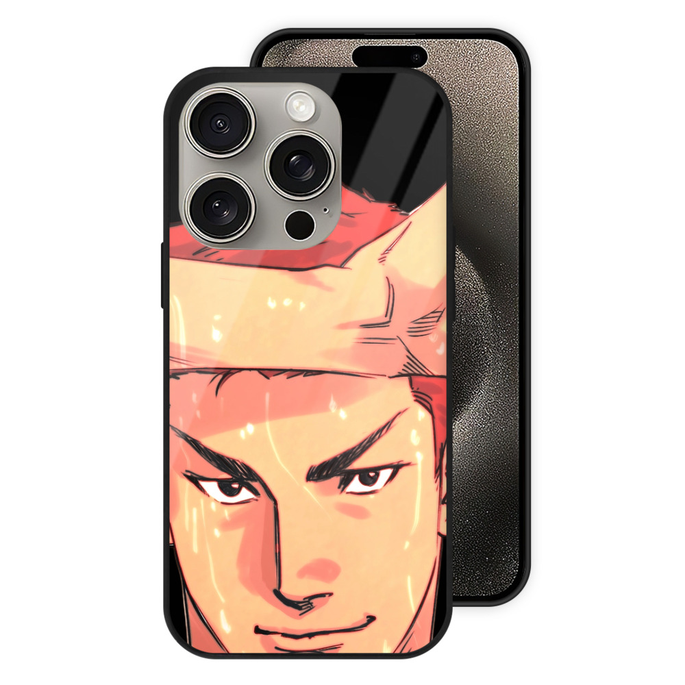 （画像用） SLAM DUNK／スラムダンク 【iPhone15Pro対応】スマホケース 耐衝撃＆黄変防止 背面ガラス