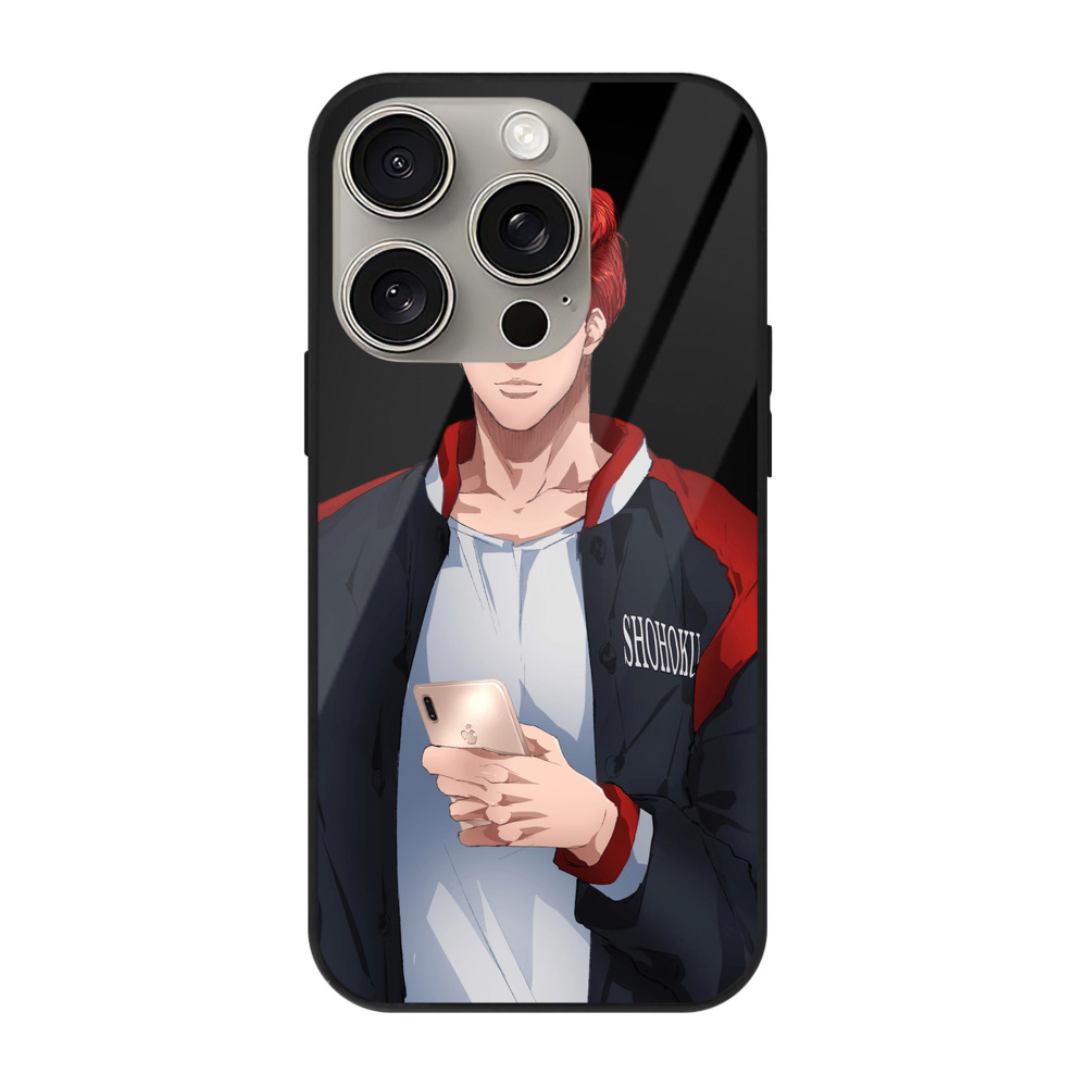（画像用） SLAM DUNK／スラムダンク 【iPhone15Pro対応】スマホケース 耐衝撃＆黄変防止 背面ガラス