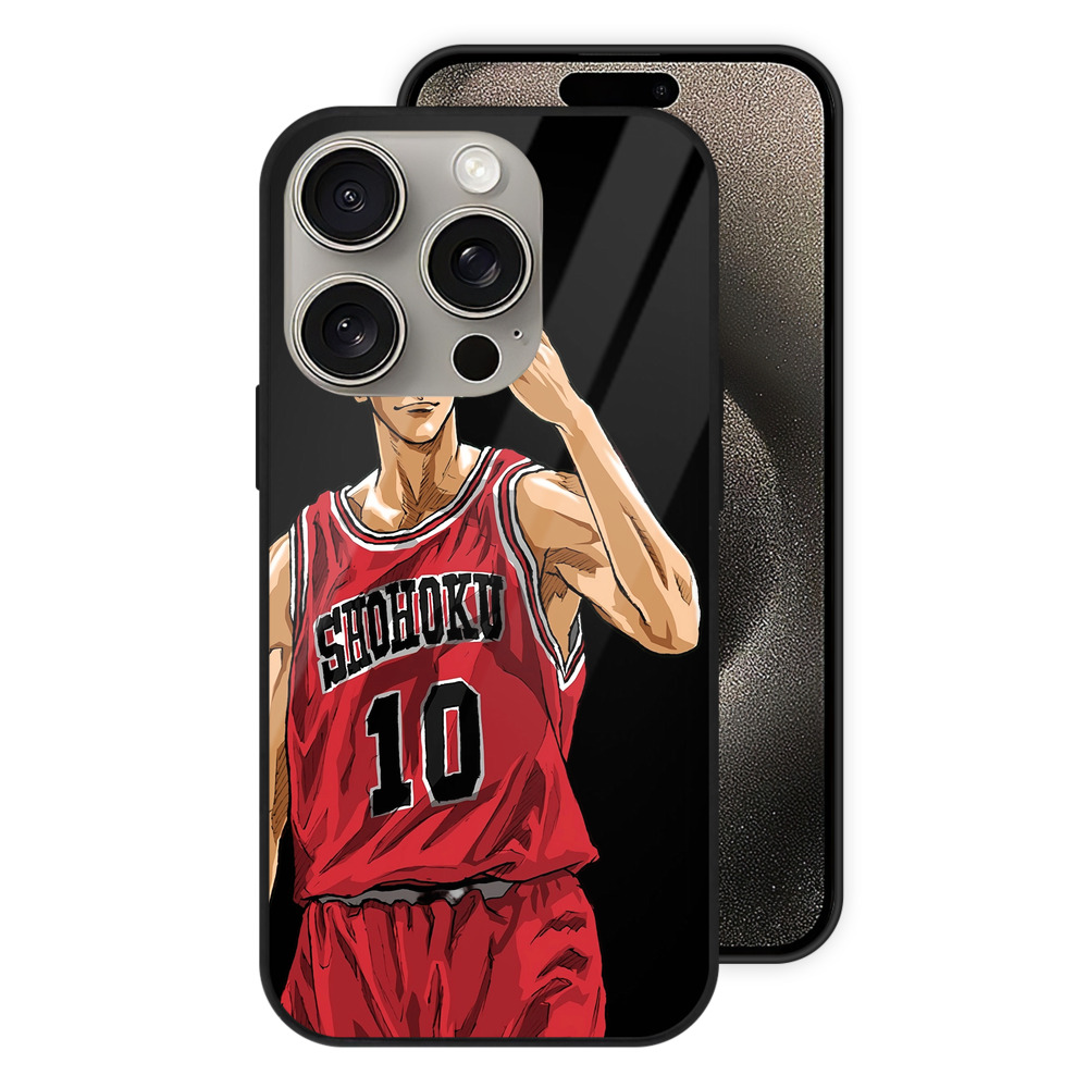 （画像用） SLAM DUNK／スラムダンク 【iPhone15Pro対応】スマホケース 耐衝撃＆黄変防止 背面ガラス