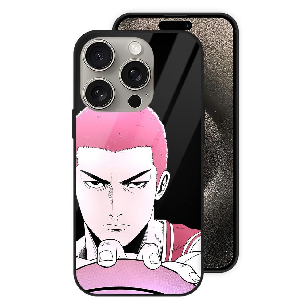 （画像用） SLAM DUNK／スラムダンク 【iPhone15Pro対応】スマホケース 耐衝撃＆黄変防止 背面ガラス