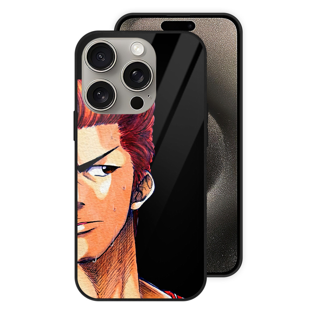 （画像用） SLAM DUNK／スラムダンク 【iPhone15Pro対応】スマホケース 耐衝撃＆黄変防止 背面ガラス