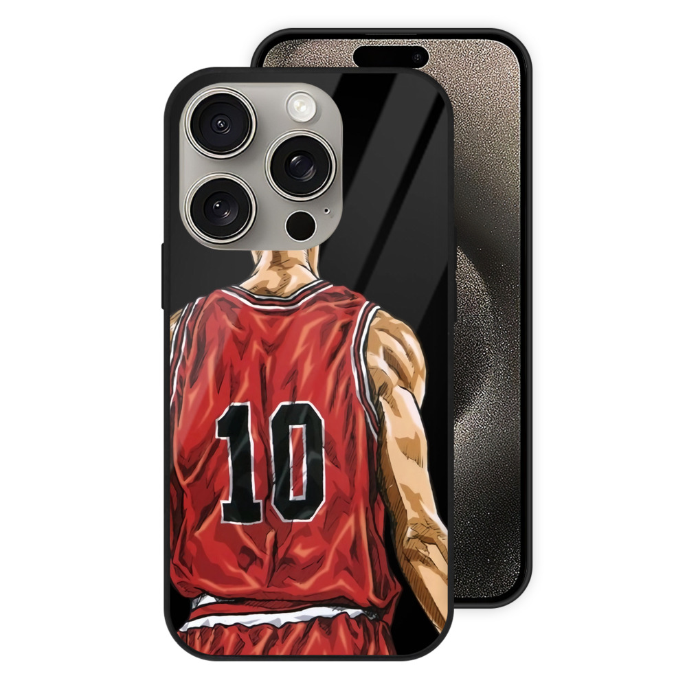 （画像用） SLAM DUNK／スラムダンク 【iPhone15Pro対応】スマホケース 耐衝撃＆黄変防止 背面ガラス
