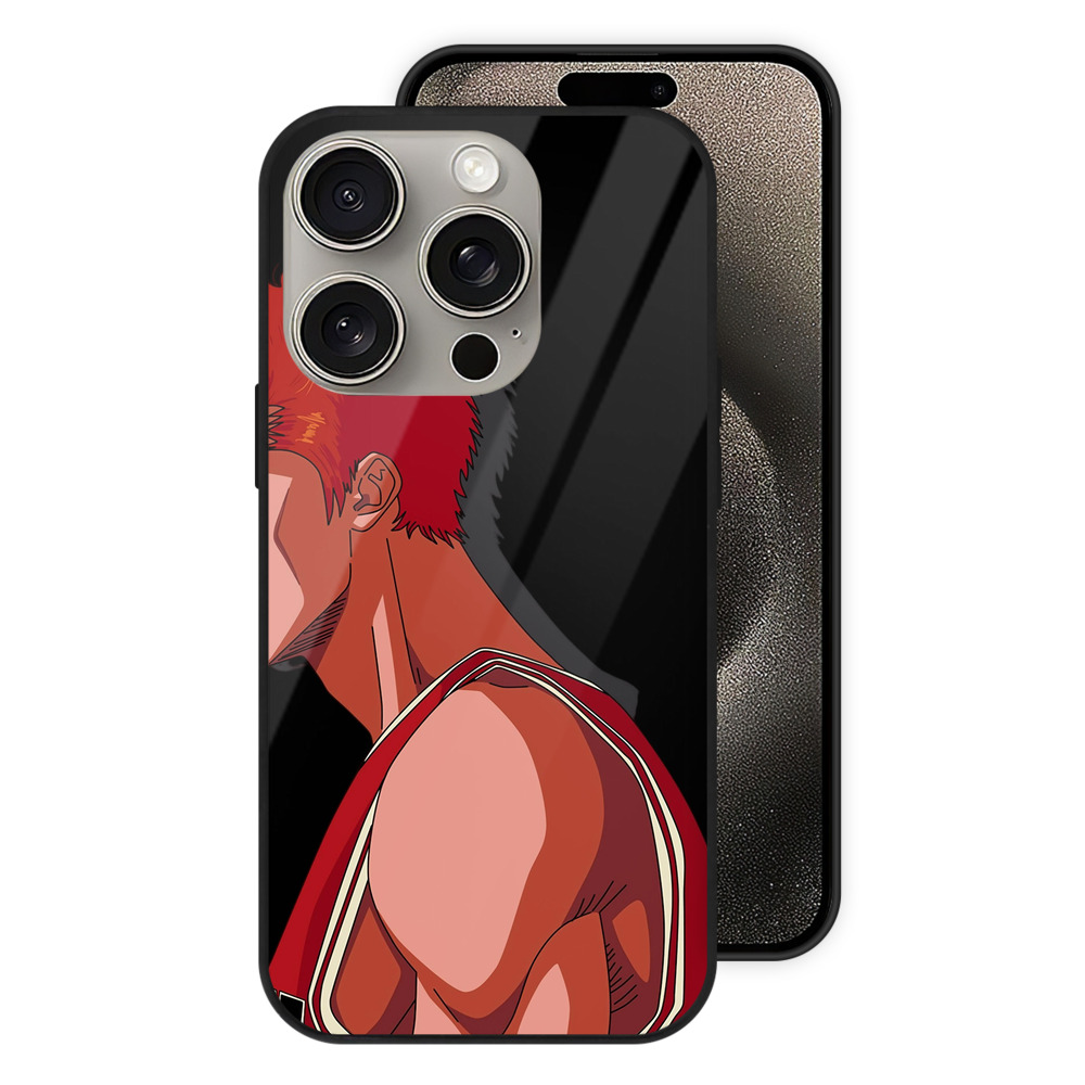 （画像用） SLAM DUNK／スラムダンク 【iPhone15Pro対応】スマホケース 耐衝撃＆黄変防止 背面ガラス