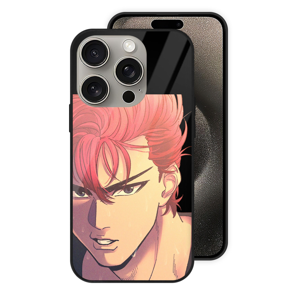 （画像用） SLAM DUNK／スラムダンク 【iPhone15Pro対応】スマホケース 耐衝撃＆黄変防止 背面ガラス