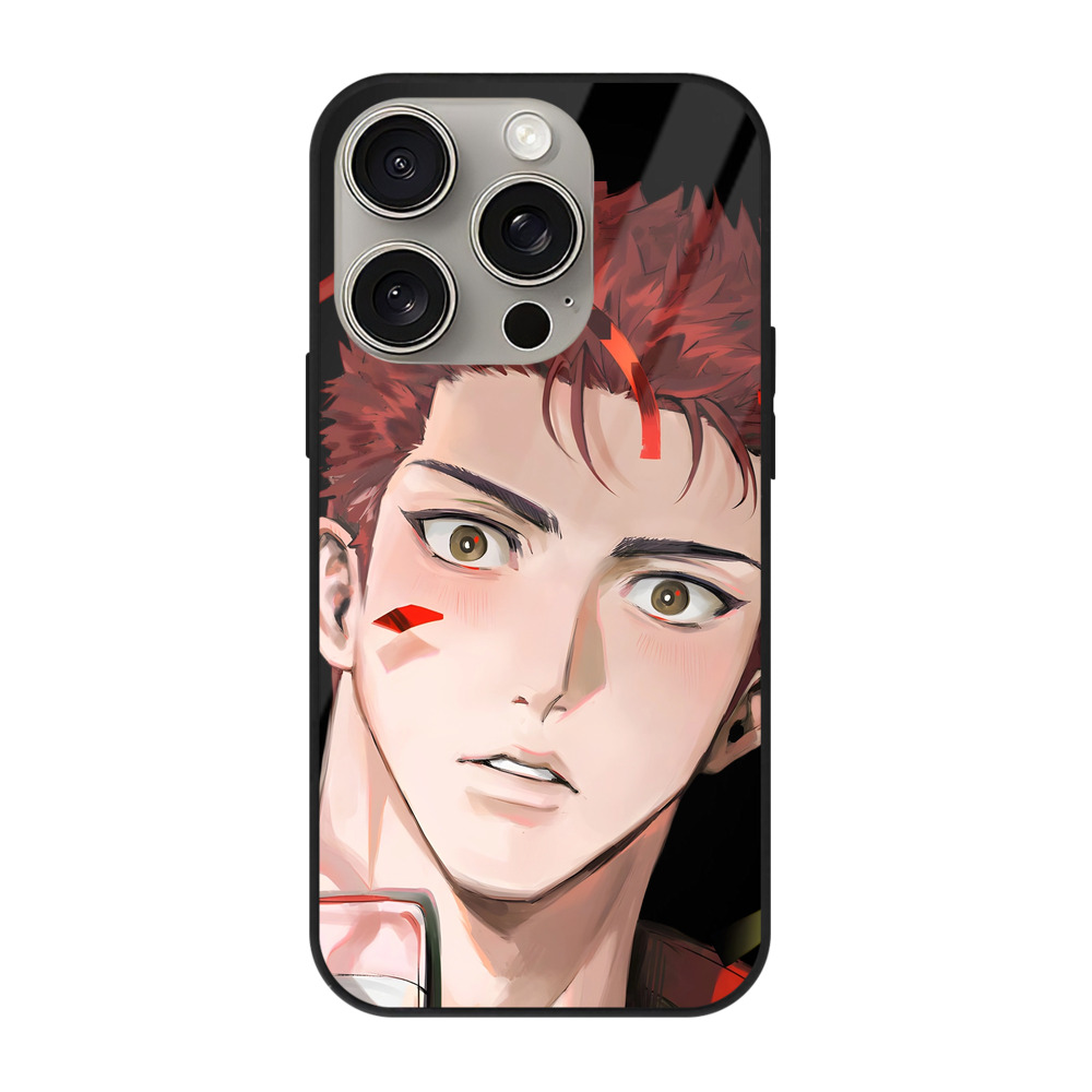 （画像用） SLAM DUNK／スラムダンク 【iPhone15Pro対応】スマホケース 耐衝撃＆黄変防止 背面ガラス
