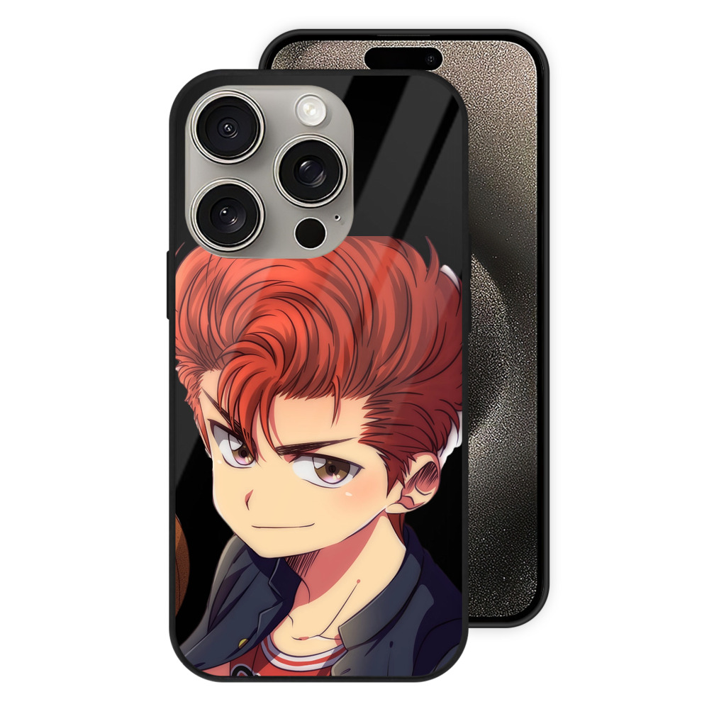 （画像用） SLAM DUNK／スラムダンク 【iPhone15Pro対応】スマホケース 耐衝撃＆黄変防止 背面ガラス