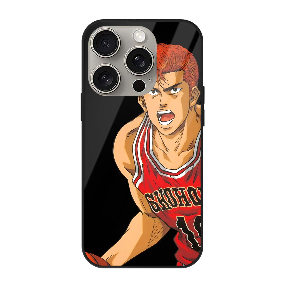 （画像用） SLAM DUNK／スラムダンク 【iPhone15Pro対応】スマホケース 耐衝撃＆黄変防止 背面ガラス