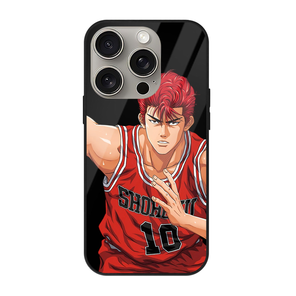 （画像用） SLAM DUNK／スラムダンク 【iPhone15Pro対応】スマホケース 耐衝撃＆黄変防止 背面ガラス