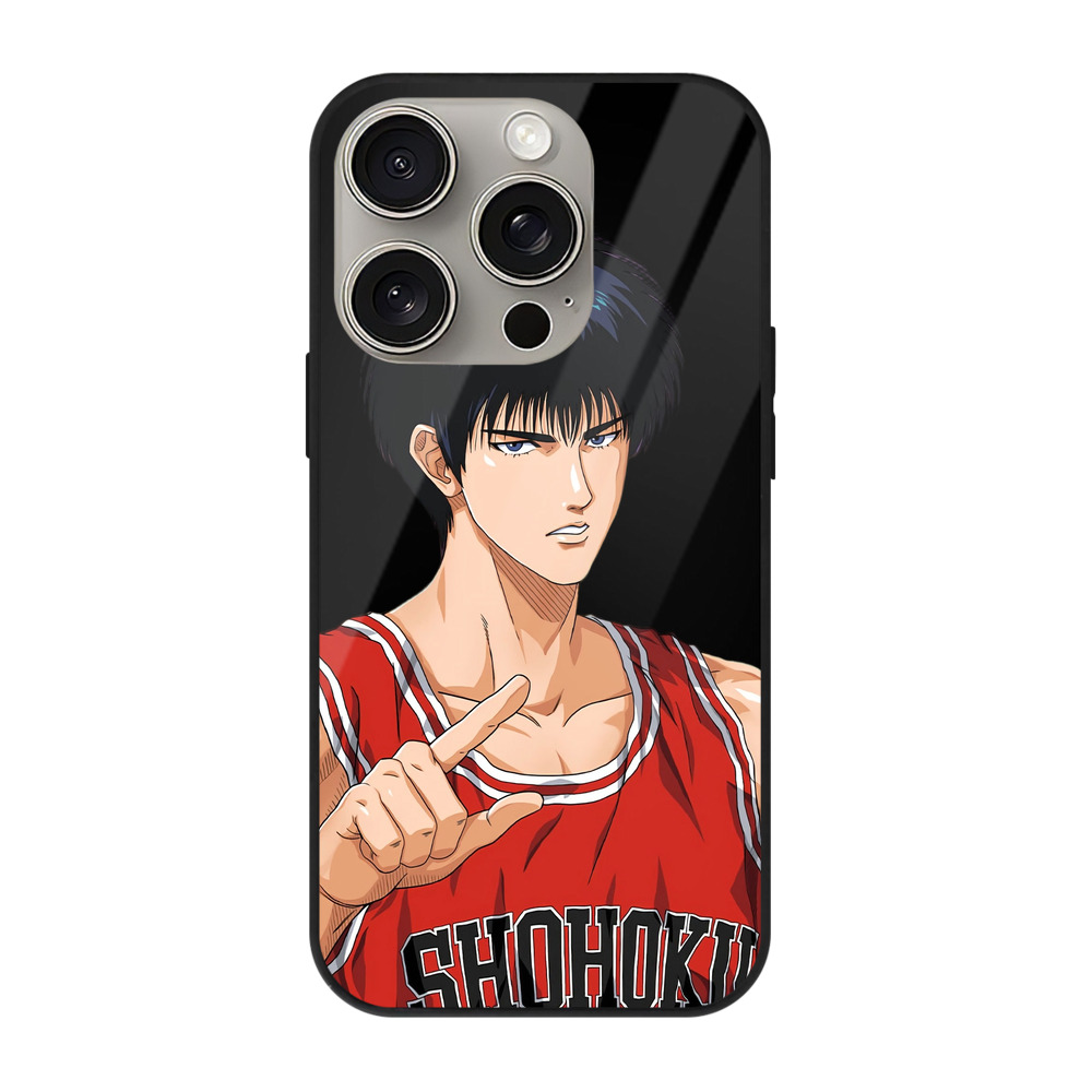 （画像用） SLAM DUNK／スラムダンク 【iPhone15Pro対応】スマホケース 耐衝撃＆黄変防止 背面ガラス