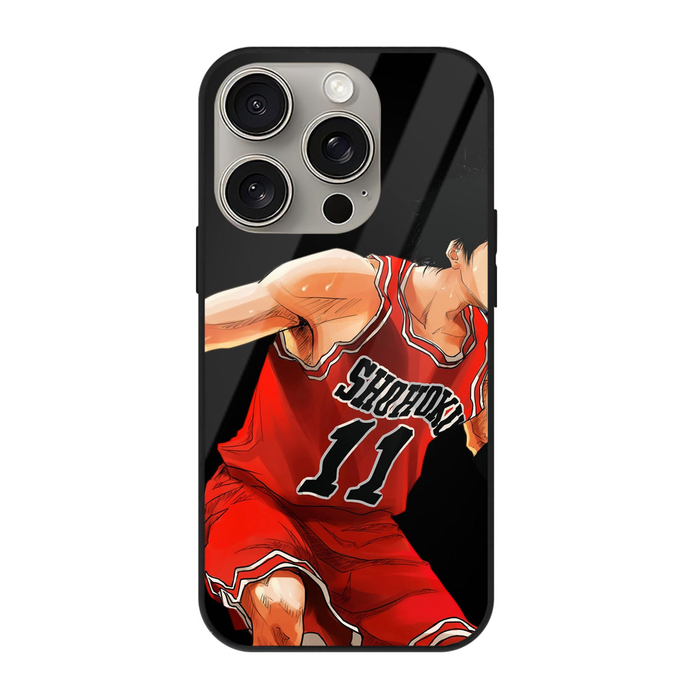 （画像用） SLAM DUNK／スラムダンク 【iPhone15Pro対応】スマホケース 耐衝撃＆黄変防止 背面ガラス