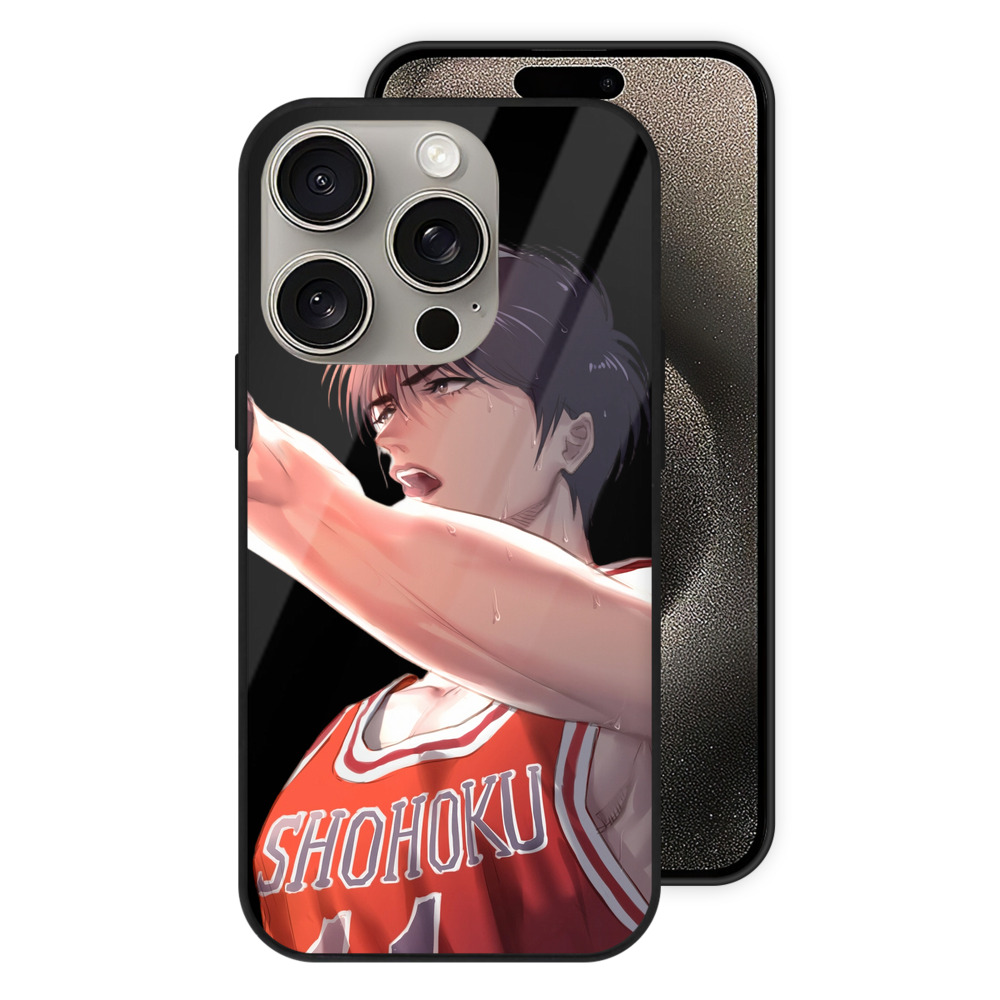 （画像用） SLAM DUNK／スラムダンク 【iPhone15Pro対応】スマホケース 耐衝撃＆黄変防止 背面ガラス