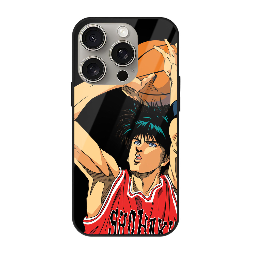 （画像用） SLAM DUNK／スラムダンク 【iPhone15Pro対応】スマホケース 耐衝撃＆黄変防止 背面ガラス