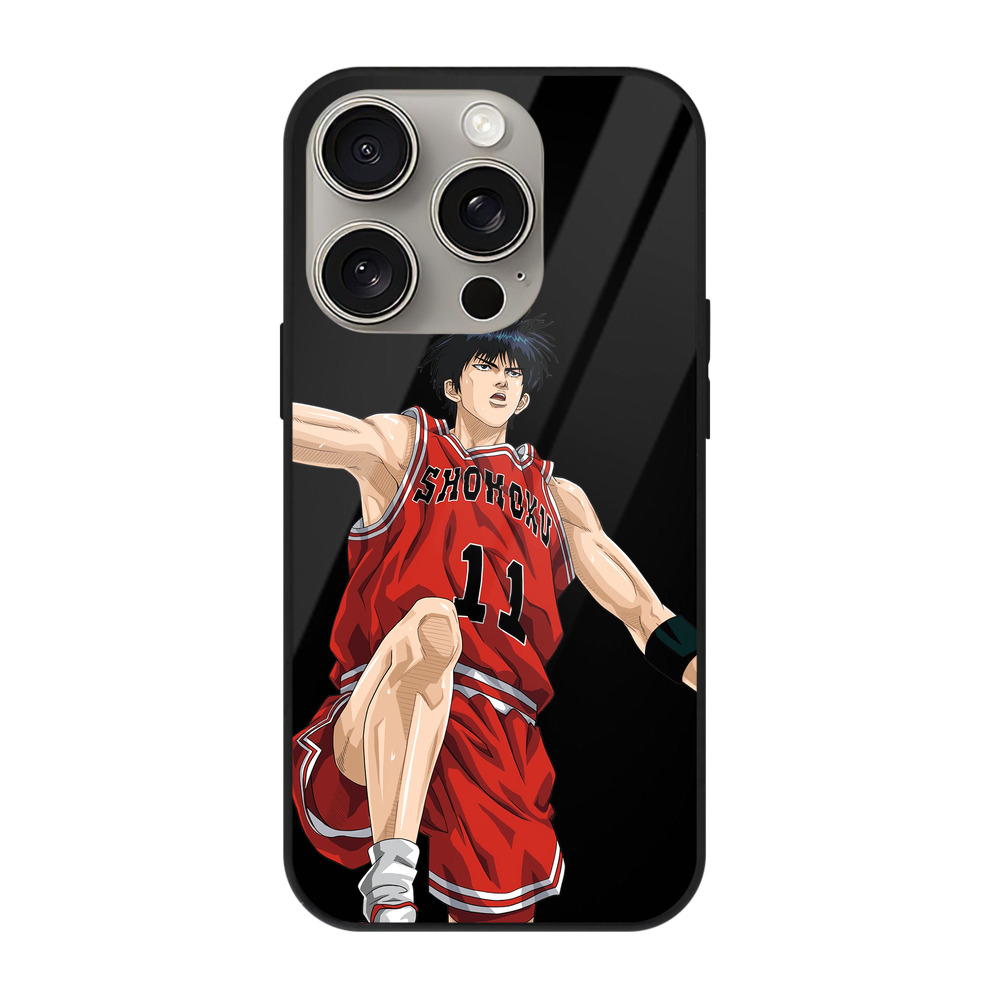（画像用） SLAM DUNK／スラムダンク 【iPhone15Pro対応】スマホケース 耐衝撃＆黄変防止 背面ガラス