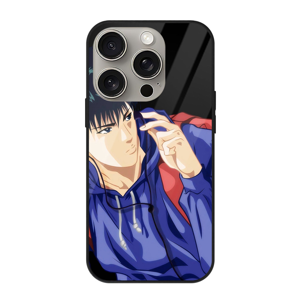 （画像用） SLAM DUNK／スラムダンク 【iPhone15Pro対応】スマホケース 耐衝撃＆黄変防止 背面ガラス