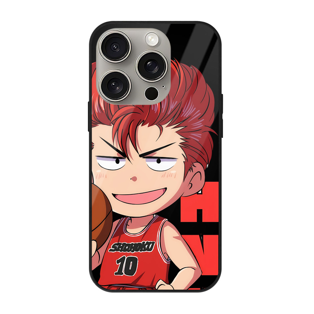 （画像用） SLAM DUNK／スラムダンク 【iPhone15Pro対応】スマホケース 耐衝撃＆黄変防止 背面ガラス