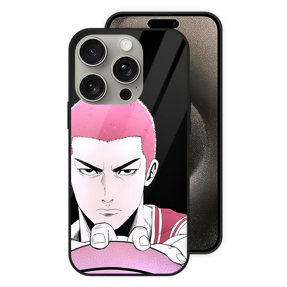 （画像用） SLAM DUNK／スラムダンク 【iPhone15Pro対応】スマホケース 耐衝撃＆黄変防止 背面ガラス