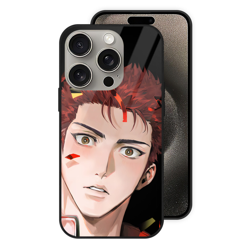 （画像用） SLAM DUNK／スラムダンク 【iPhone15Pro対応】スマホケース 耐衝撃＆黄変防止 背面ガラス