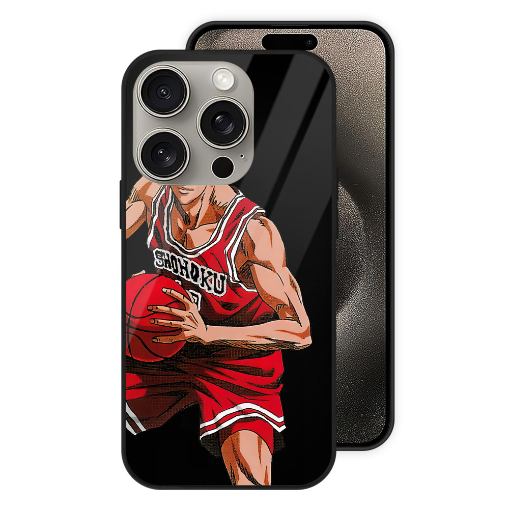 （画像用） SLAM DUNK／スラムダンク 【iPhone15Pro対応】スマホケース 耐衝撃＆黄変防止 背面ガラス