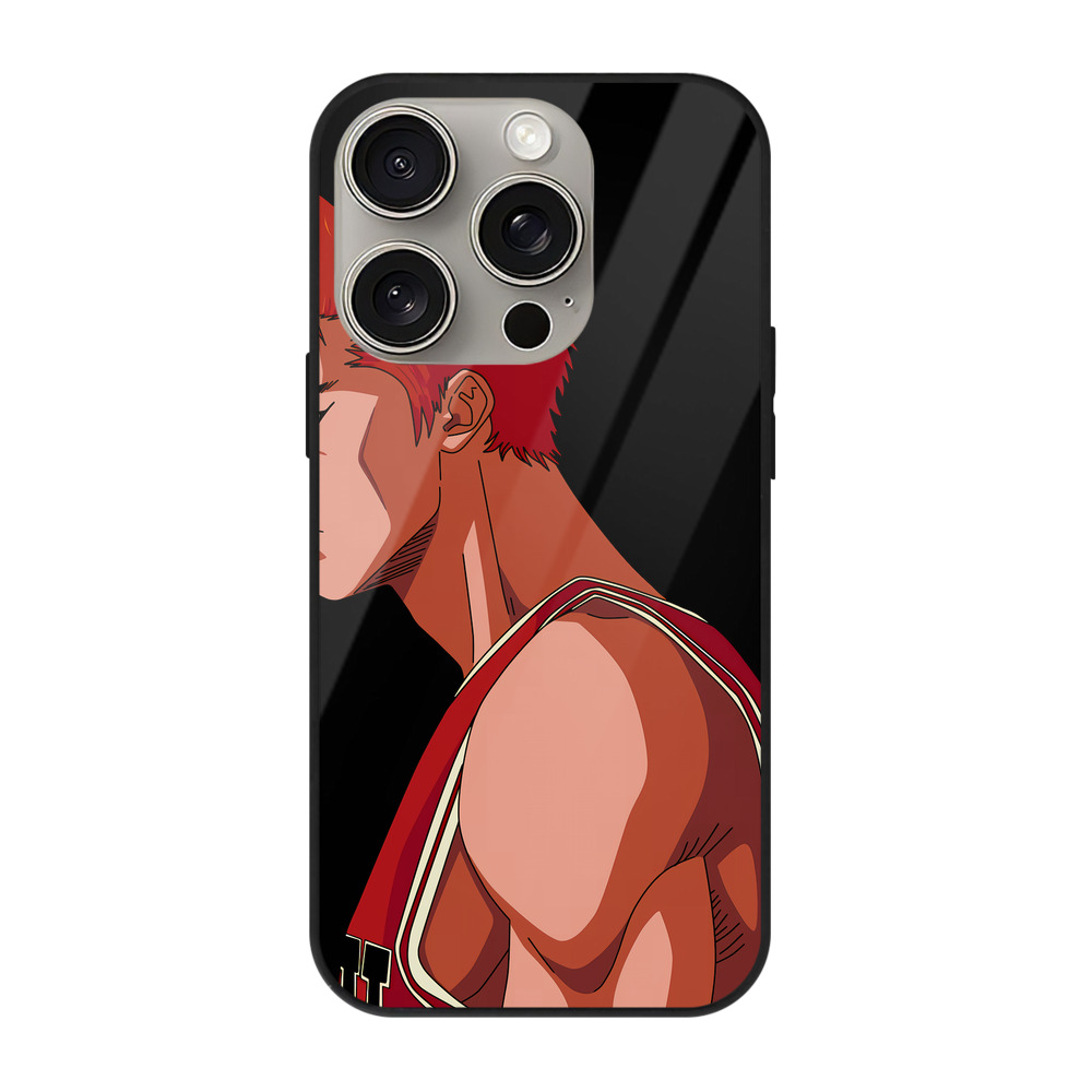 （画像用） SLAM DUNK／スラムダンク 【iPhone15Pro対応】スマホケース 耐衝撃＆黄変防止 背面ガラス