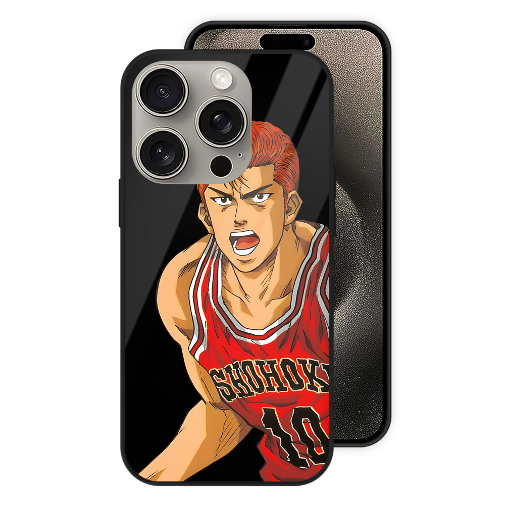 （画像用） SLAM DUNK／スラムダンク 【iPhone15Pro対応】スマホケース 耐衝撃＆黄変防止 背面ガラス
