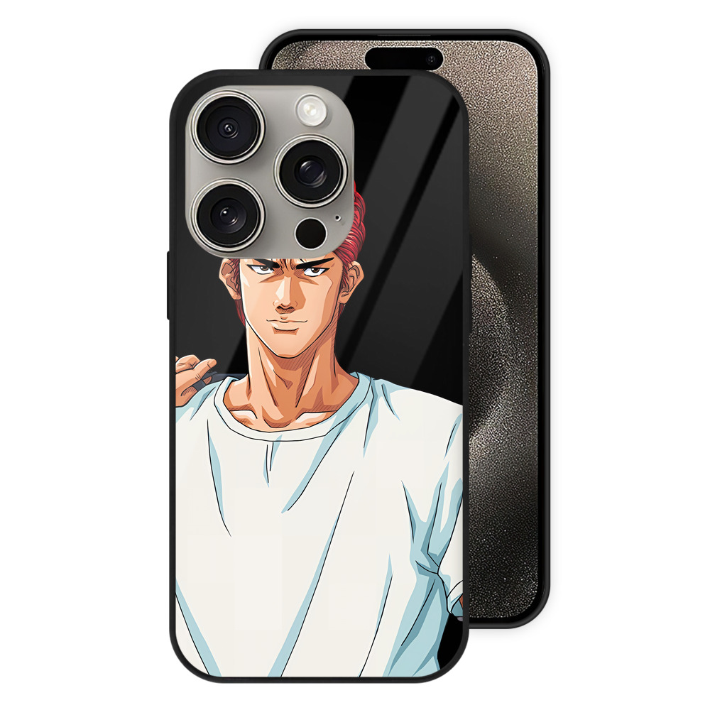 （画像用） SLAM DUNK／スラムダンク 【iPhone15Pro対応】スマホケース 耐衝撃＆黄変防止 背面ガラス