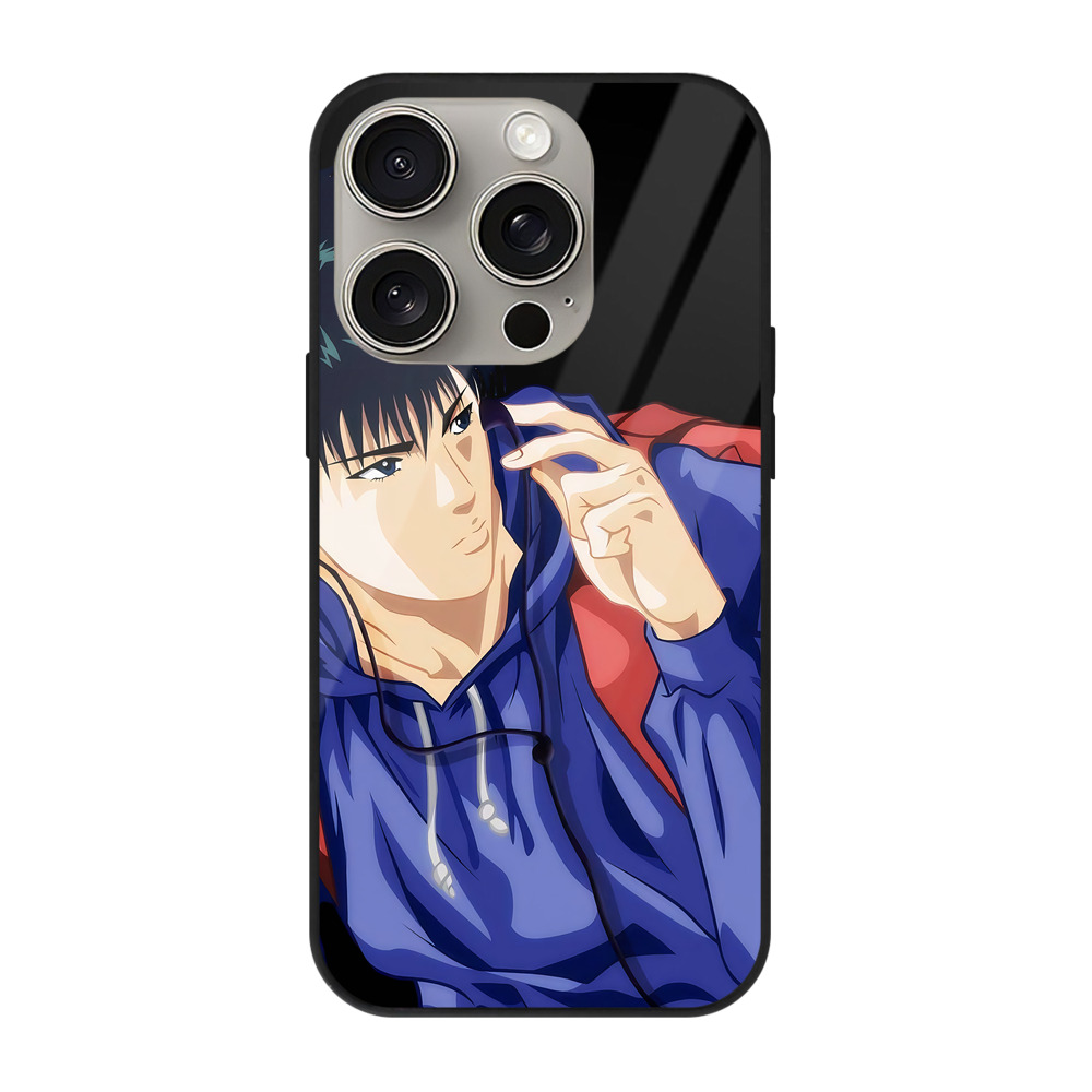 （画像用） SLAM DUNK／スラムダンク 【iPhone15Pro対応】スマホケース 耐衝撃＆黄変防止 背面ガラス