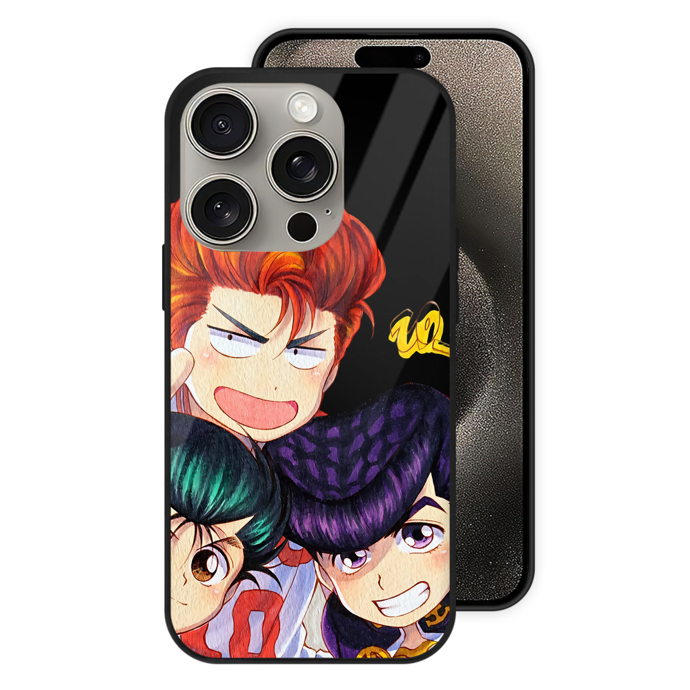 （画像用） SLAM DUNK／スラムダンク 【iPhone15Pro対応】スマホケース 耐衝撃＆黄変防止 背面ガラス