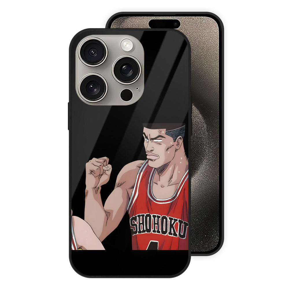 （画像用） SLAM DUNK／スラムダンク 【iPhone15Pro対応】スマホケース 耐衝撃＆黄変防止 背面ガラス