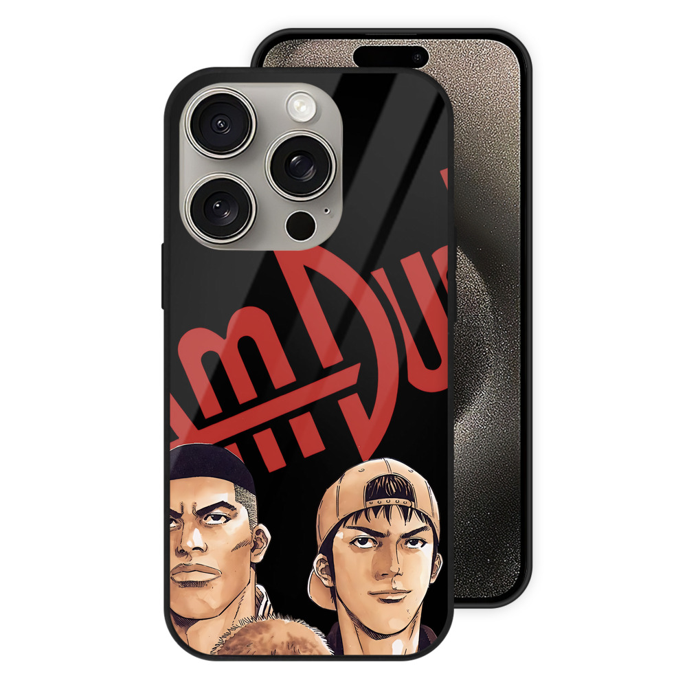 （画像用） SLAM DUNK／スラムダンク 【iPhone15Pro対応】スマホケース 耐衝撃＆黄変防止 背面ガラス