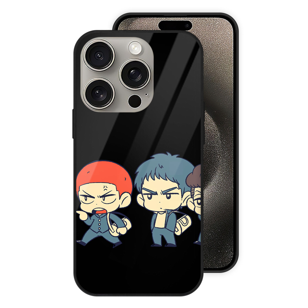 （画像用） SLAM DUNK／スラムダンク 【iPhone15Pro対応】スマホケース 耐衝撃＆黄変防止 背面ガラス
