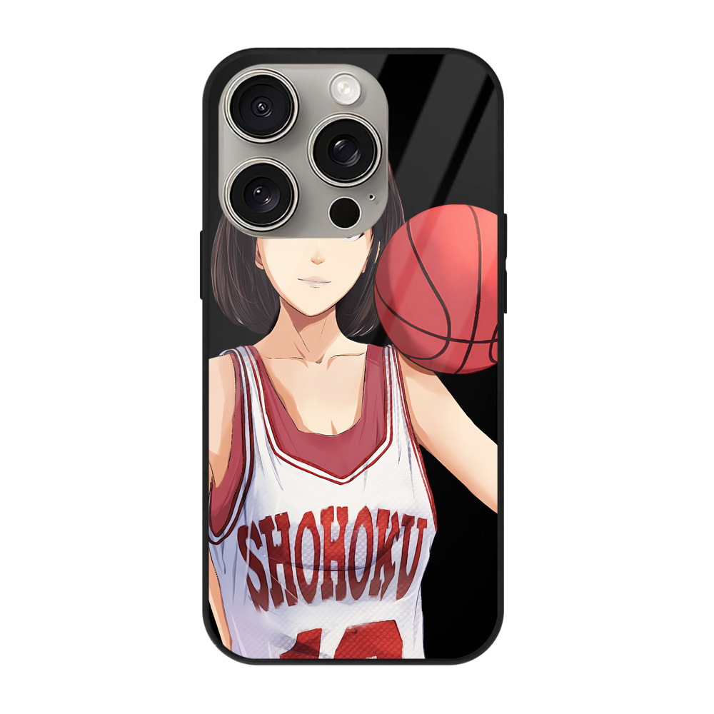 （画像用） SLAM DUNK／スラムダンク 【iPhone15Pro対応】スマホケース 耐衝撃＆黄変防止 背面ガラス