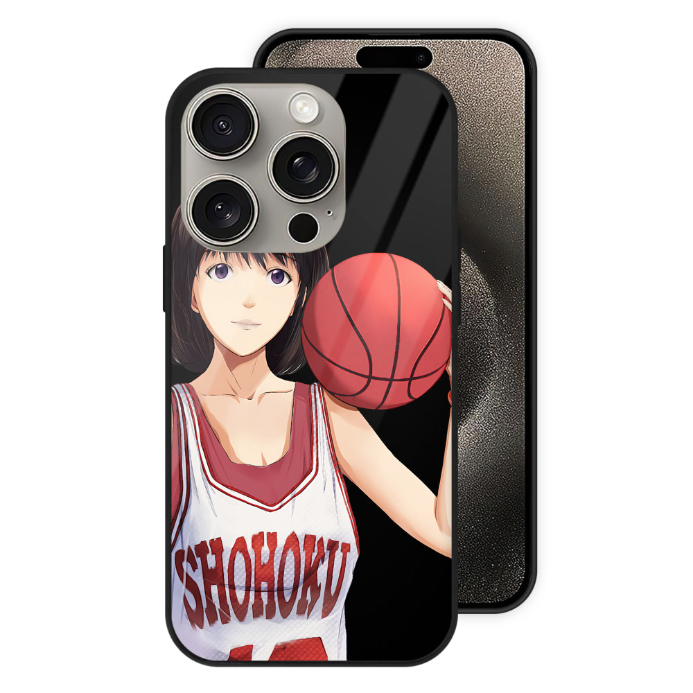 （画像用） SLAM DUNK／スラムダンク 【iPhone15Pro対応】スマホケース 耐衝撃＆黄変防止 背面ガラス