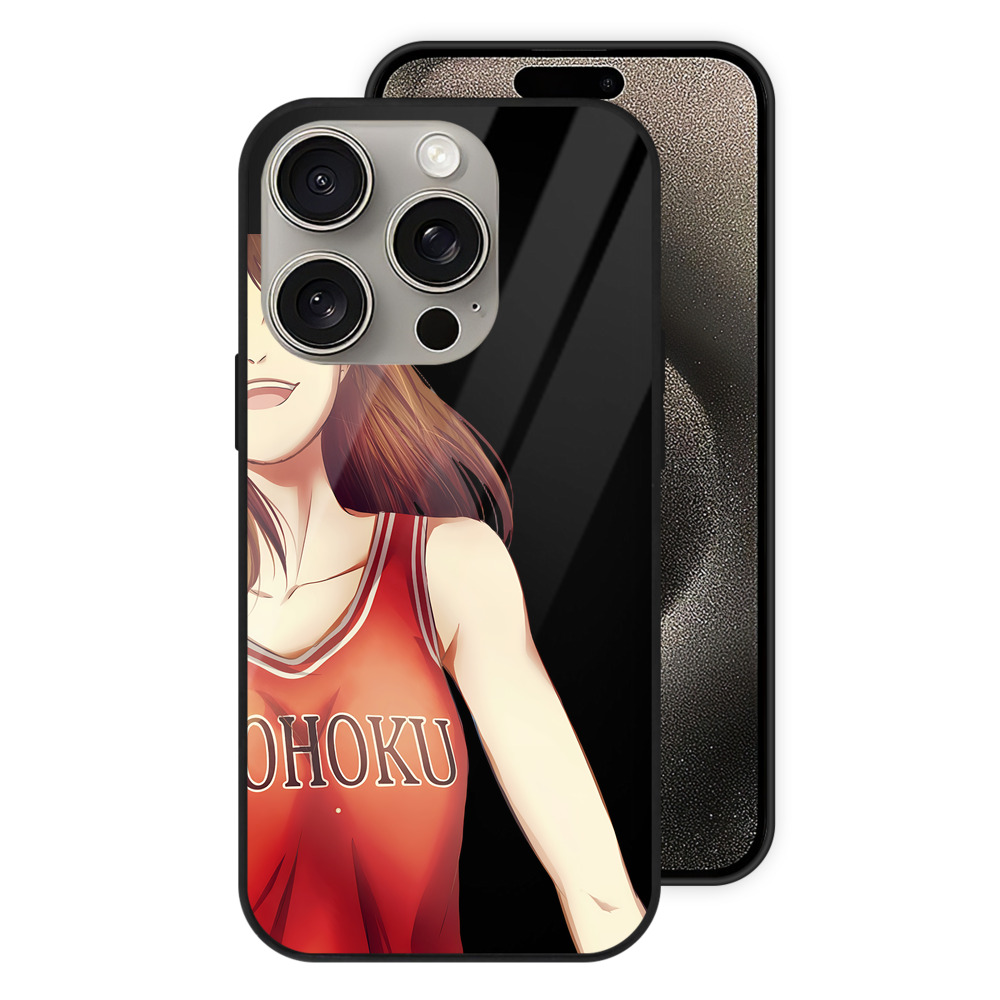 （画像用） SLAM DUNK／スラムダンク 【iPhone15Pro対応】スマホケース 耐衝撃＆黄変防止 背面ガラス