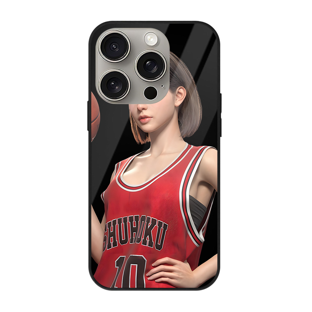 （画像用） SLAM DUNK／スラムダンク 【iPhone15Pro対応】スマホケース 耐衝撃＆黄変防止 背面ガラス