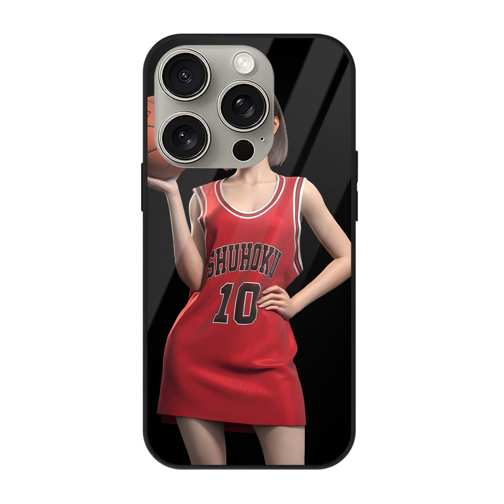 （画像用） SLAM DUNK／スラムダンク 【iPhone15Pro対応】スマホケース 耐衝撃＆黄変防止 背面ガラス