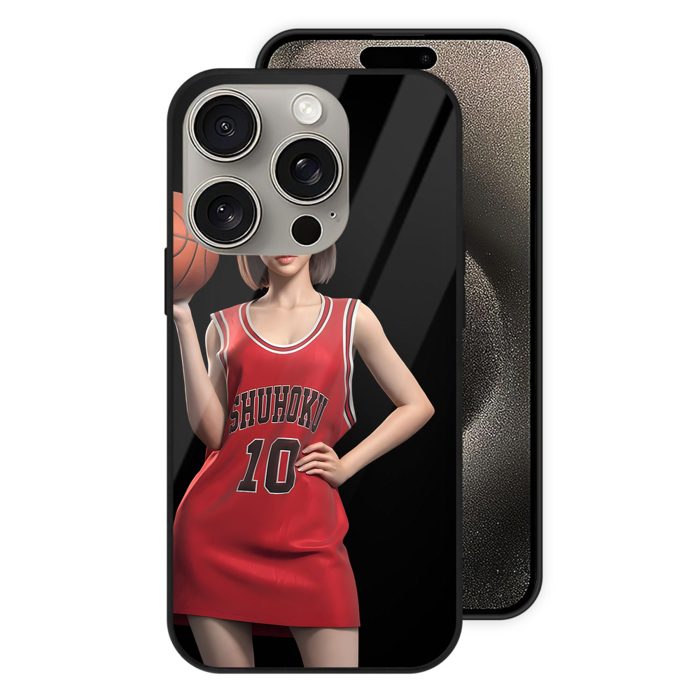 （画像用） SLAM DUNK／スラムダンク 【iPhone15Pro対応】スマホケース 耐衝撃＆黄変防止 背面ガラス