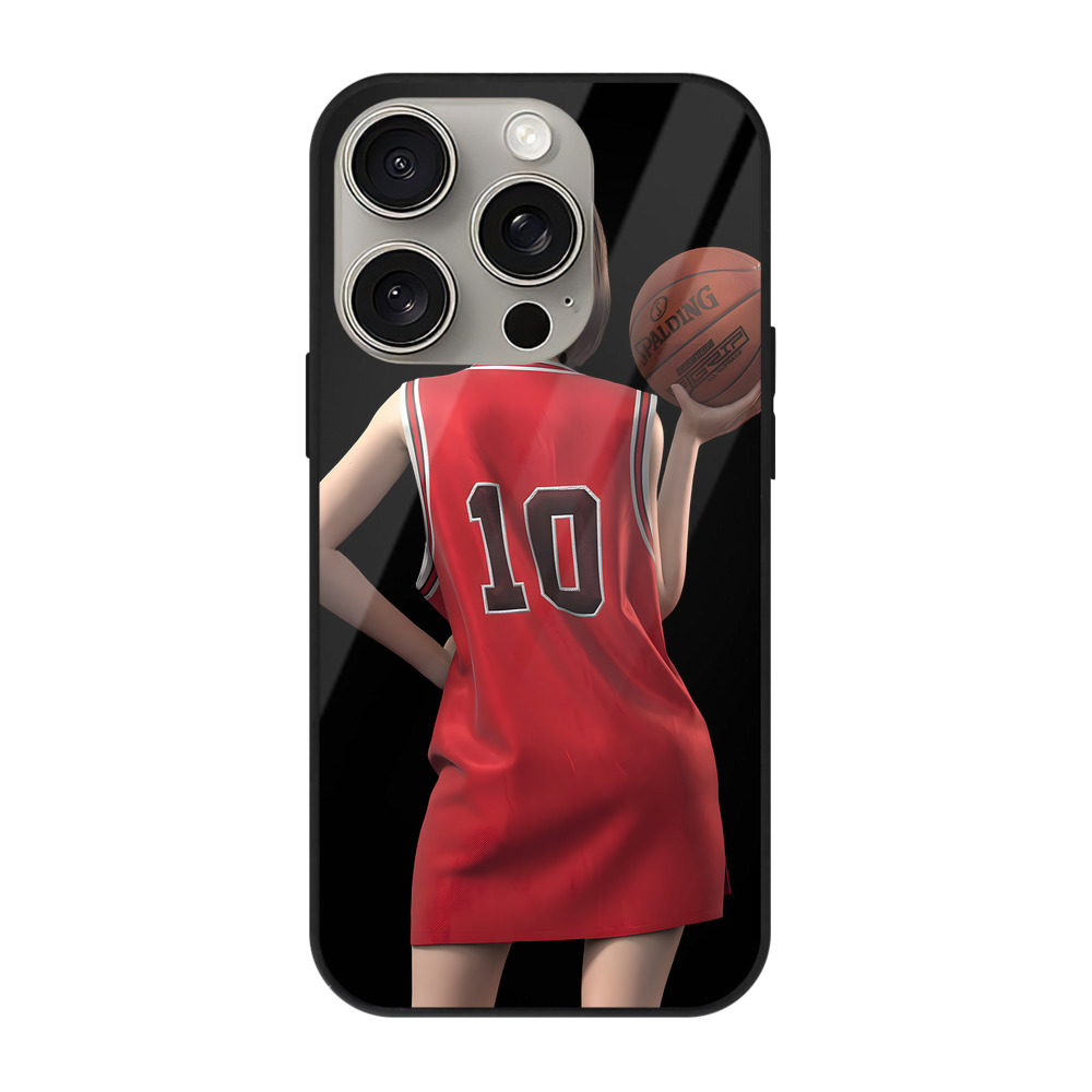 （画像用） SLAM DUNK／スラムダンク 【iPhone15Pro対応】スマホケース 耐衝撃＆黄変防止 背面ガラス