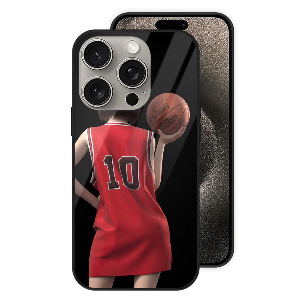 （画像用） SLAM DUNK／スラムダンク 【iPhone15Pro対応】スマホケース 耐衝撃＆黄変防止 背面ガラス