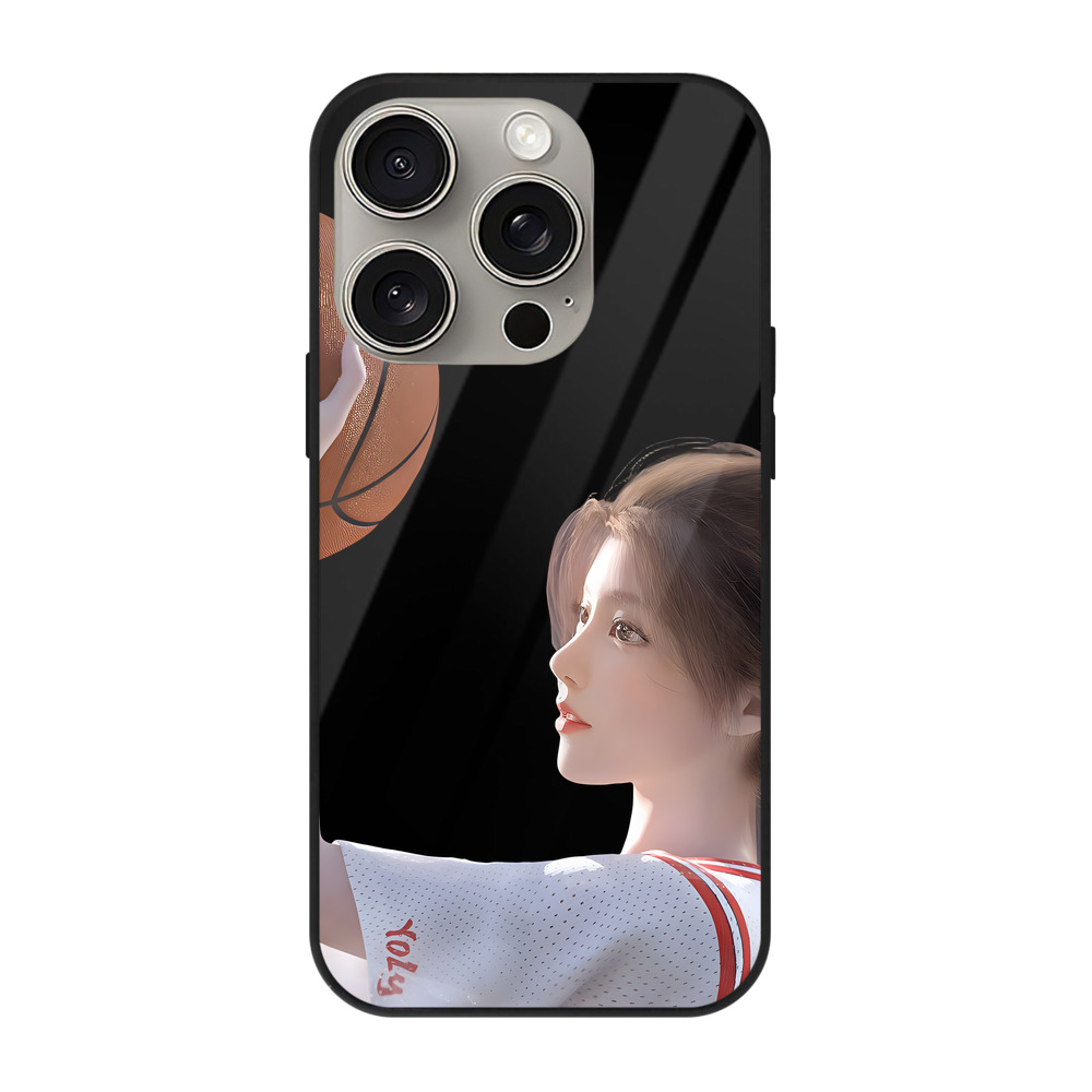 （画像用） SLAM DUNK／スラムダンク 【iPhone15Pro対応】スマホケース 耐衝撃＆黄変防止 背面ガラス