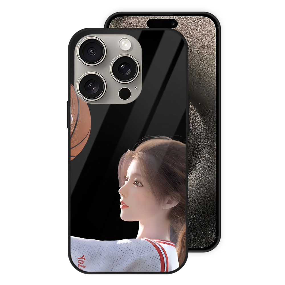 （画像用） SLAM DUNK／スラムダンク 【iPhone15Pro対応】スマホケース 耐衝撃＆黄変防止 背面ガラス
