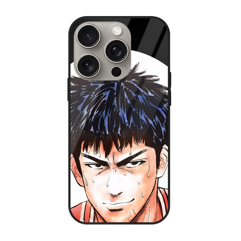 （画像用） SLAM DUNK／スラムダンク 【iPhone15Pro対応】スマホケース 耐衝撃＆黄変防止 背面ガラス