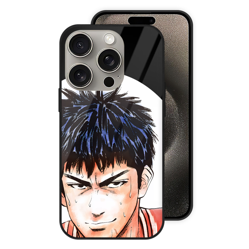 （画像用） SLAM DUNK／スラムダンク 【iPhone15Pro対応】スマホケース 耐衝撃＆黄変防止 背面ガラス