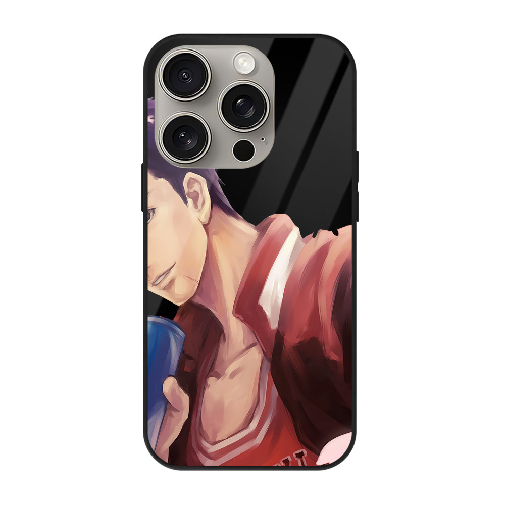 （画像用） SLAM DUNK／スラムダンク 【iPhone15Pro対応】スマホケース 耐衝撃＆黄変防止 背面ガラス